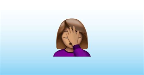 Woman Facepalming Medium Skin Tone Emoji 🤦🏽‍♀️