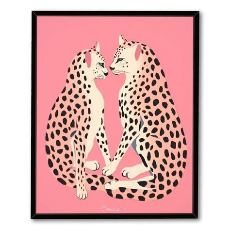 Eastsmooth Cheetah Print Wall Decor Cheetah Wall Art Aesthetic Room