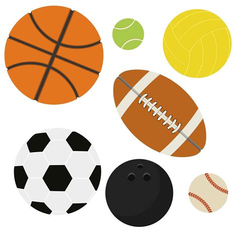 Set Of Sport Balls Vector Art At Vecteezy