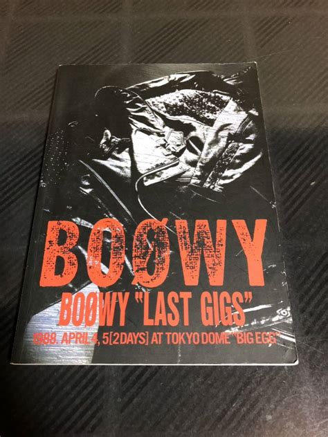 【傷や汚れあり】boowy Last Gigs 氷室京介 布袋寅泰 バンドスコア ラストギグス Big Egg Tokyo Dome Live