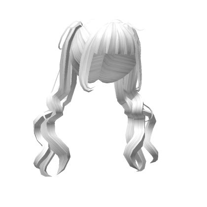 Charming Loose Anime Pigtails Hairstyle In White Roblox Item Rolimon S