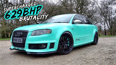 This Supercharged 629bhp Audi Rs4 Is The Meanest On The Streets Youtube