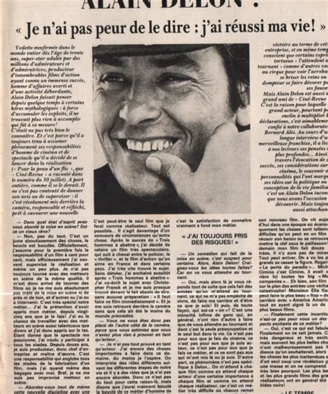 Coupure De Presse Clipping Alain Delon Pages Eur