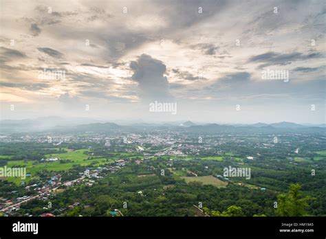 Aerial view of small town Stock Photo - Alamy