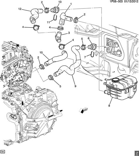 Exploring The Coolant System Of The 2012 Chevy Cruze 14 A Detailed Diagram