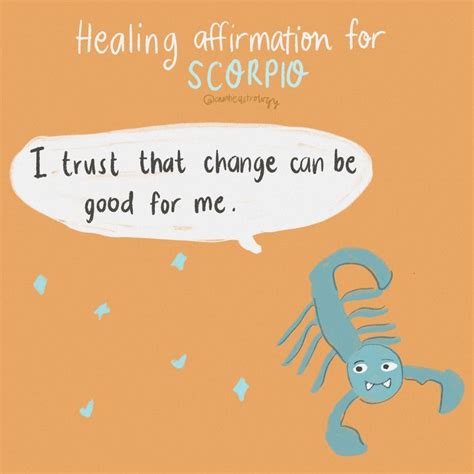 Healing Affirmation For Scorpio Healing Affirmations Affirmations