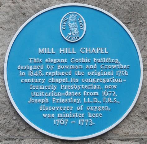 Joseph Priestley Henry Bowman Joseph Stretch Crowther And Mill Hill