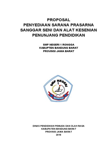 Proposal Sanggar Seni Pdf