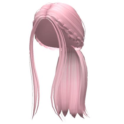 Long Braided Aesthetic Ponytail Pink Roblox Item Rolimon S