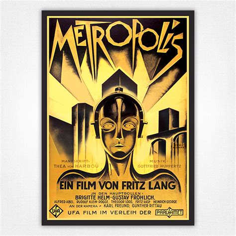 Metropolis Movie Poster One Sheet - Science Fiction Wall Art - Heinz ...