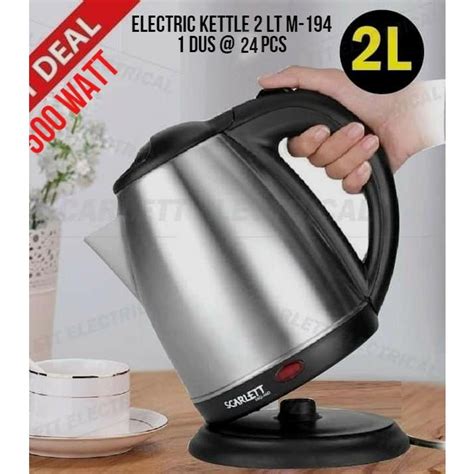 Jual Teko Listrik Pemanas Air Electric Heat Kettle Shopee Indonesia