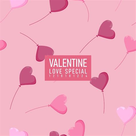 Premium Vector Valentine Seamless Pattern Love Specials