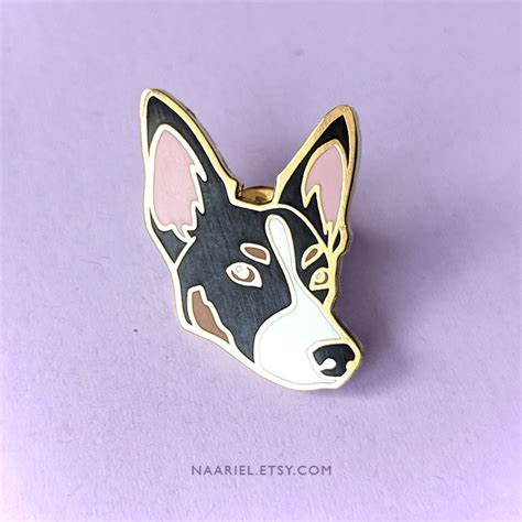 Border Collie Kelpie Tri Colour Hard Enamel Good Dog Pin Etsy