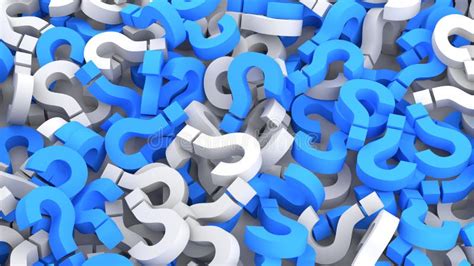 Blue And White Question Marks Stock Illustration Illustration Of Answer Business 115874362