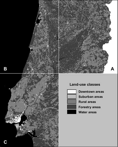 Land Use Classification Map For The Investigated Areas Download Scientific Diagram