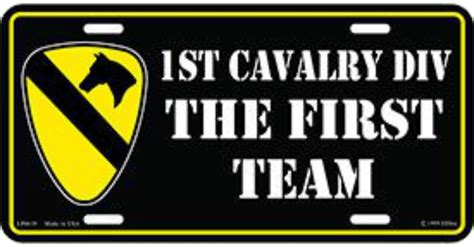 1st Cavalry Division Custom License Plate