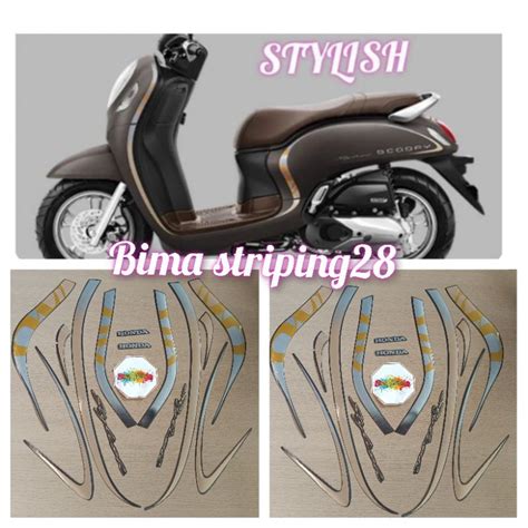 Jual Stiker Striping Lis Les Body Motor Honda New Scoopy Shopee