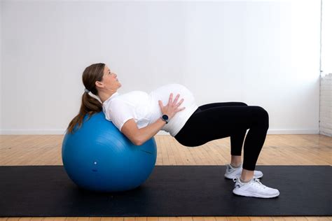 6 Pregnancy Ball Exercises Prep For Labor Nourish Move Love