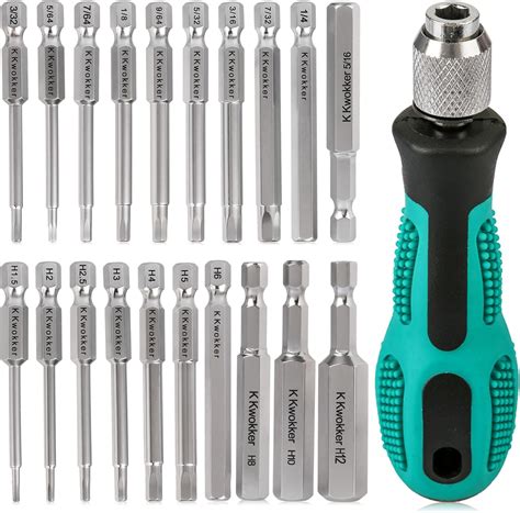 kwokker pcs allen key bit set hex wrench magnetic screwdrivers