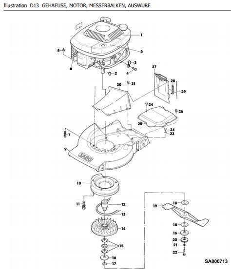Ersatzteile von Sabo Rasenmäher Benzin Rasenmäher 52 KAWA M A TURBOS