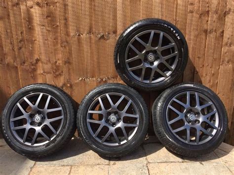 Genuine Vw Bbs Pologolf 16 Montreal Alloy Wheels And 2055516 Tyres 5x100 Will Fit Gti Ibiza