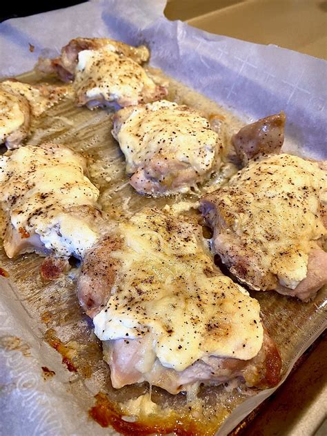 Garlic Parm Boneless Chicken Thighs