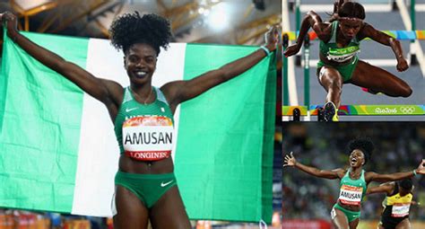 Photos 20years Old Nigerian Athlete Amusan Makes History As First