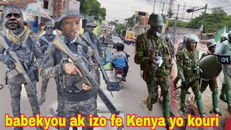 Se Konfime Anpil Polisye Tonbe Bandi Babekyou Ak Izo Apen Fe Kenya Yo