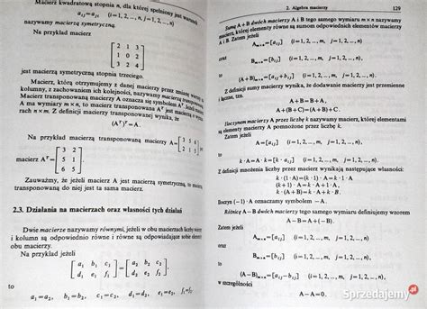 Matematyka Z Elementami Zastosowa W Ekonomii M Mat Oka Che M