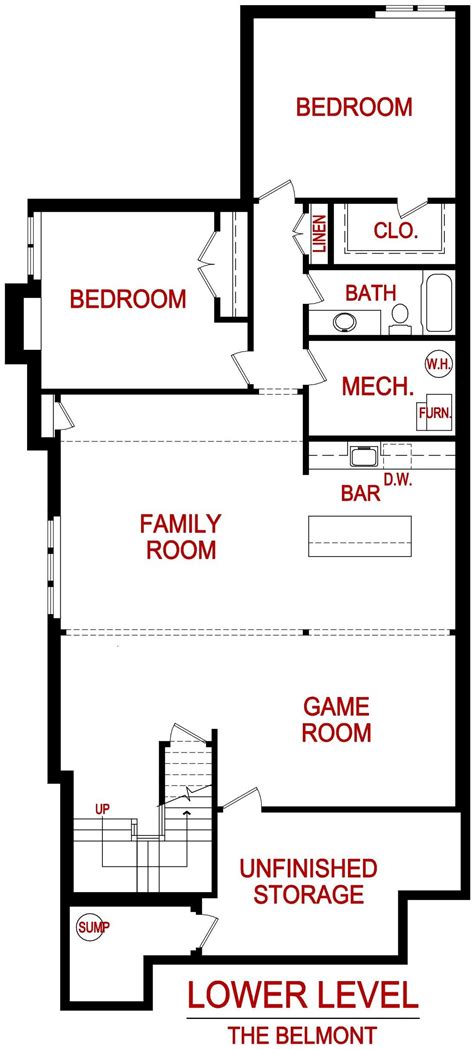 Belmont Floor Plan Design Lambie Homes