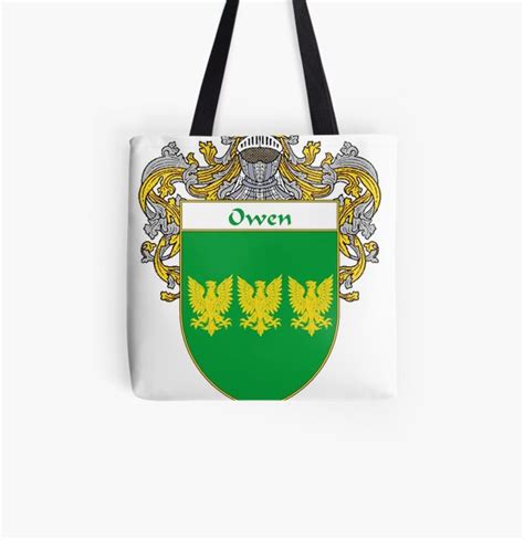 "Owen Coat of Arms / Owen Family Crest" Tote Bag for Sale by IrishArms ...