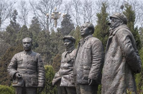 Five Chinese Communist Party Secretary Statue Editorial Photography ...