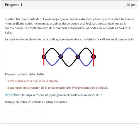 Solved Si Usted Fija Una Cuerda De M De Largo Fija Por Chegg