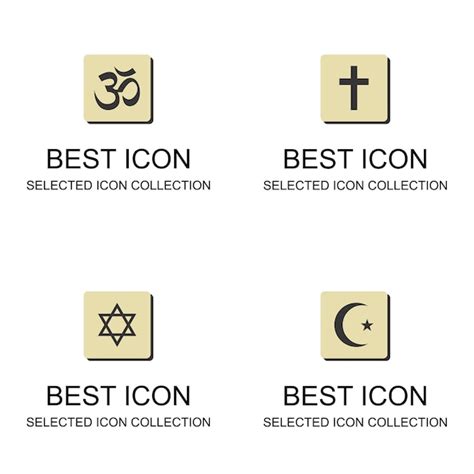 Premium Vector Religious Symbol Vector Collection