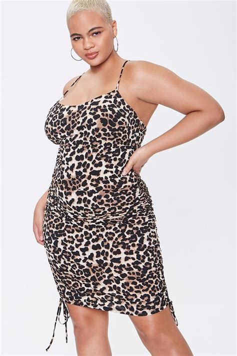 Plus Size Leopard Print Dress