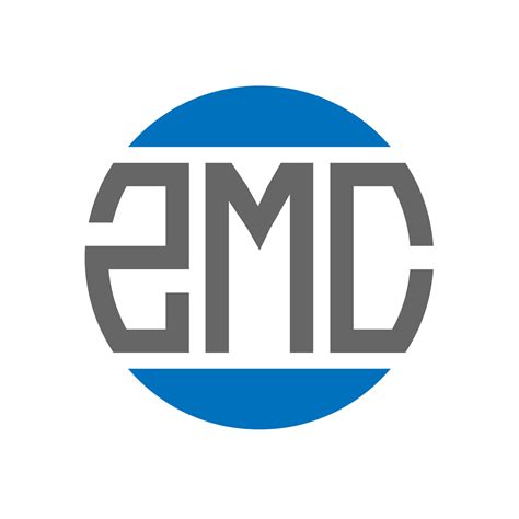 Zmc Letter Logo Design On White Background Zmc Creative Initials