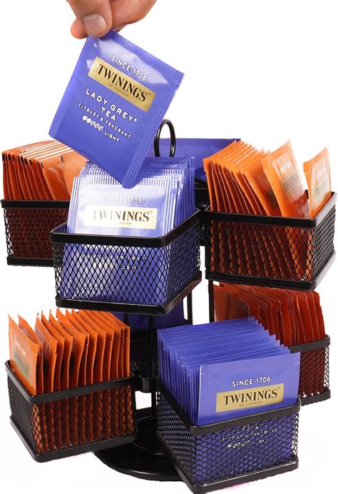 Amazon Sevenline Tea Bag Holders Organizer Tier Spinning