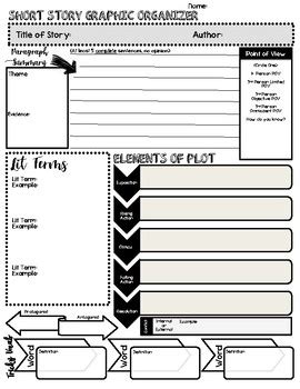 Short Story Graphic Organizer By Christina Whelehon TPT