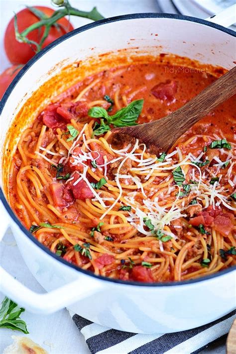 Easy One Pot Spaghetti Recipe Video Tidymom®