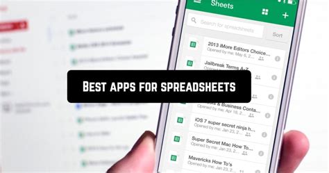 10 Best Apps For Spreadsheets Android IOS Apppearl Best Mobile