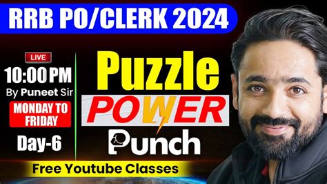 Rrb Po Clerk Puzzle Power Punch Day Free Youtube Classes