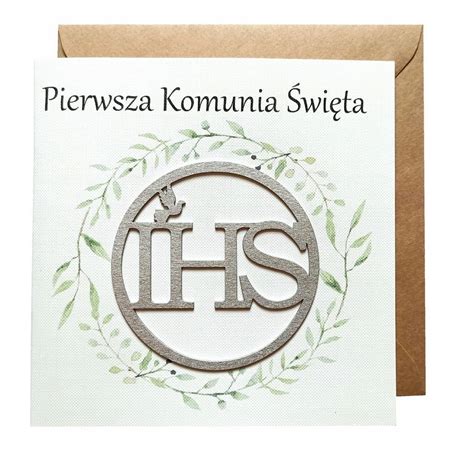 KARTKA PIERWSZA KOMUNIA ŚWIĘTA 13681879730 Allegro pl