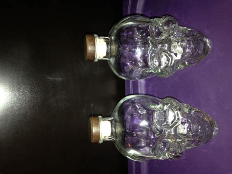 2 Crystal Head Vodka clear glass skull bottles with stopper (empty) 750 ...