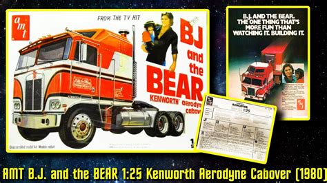 Vintage AMT BJ And The BEAR 1 25 Scale KENWORTH Aerodyne Cabover Model