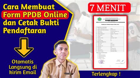 Cara Membuat Formulir Ppdb Online Dan Cetak Bukti Terbaru Cara