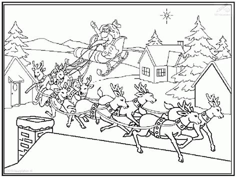 Free Santa Sleigh Coloring Pages, Download Free Santa Sleigh Coloring Pages png images, Free ...