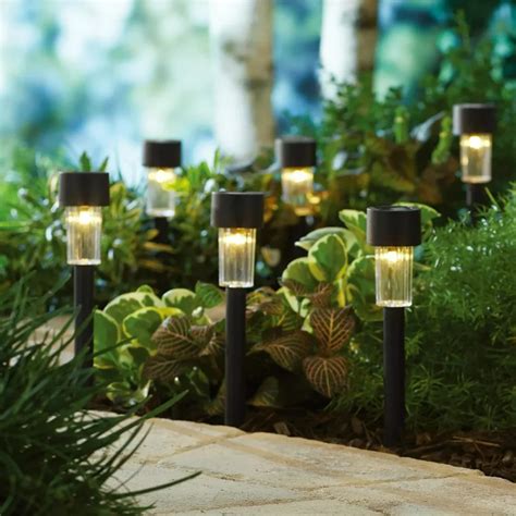 Solar LED Pathway Lights 12-Pack $13.97