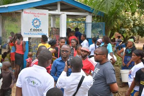 Kisangani La borne fontaine de la cité pilote de Kabondo relancée