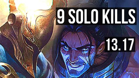 Pantheon Vs Sylas Mid 9 Solo Kills Rank 7 Panth 18 3 5 Godlike