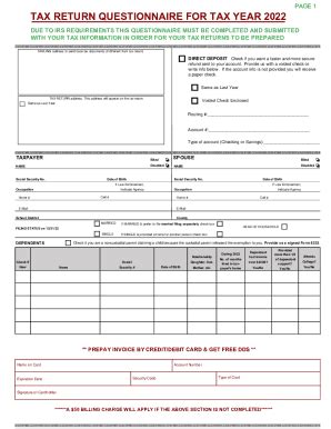 2022 Form NY OA Tax Partners Tax Questionnaire Fill Online Printable